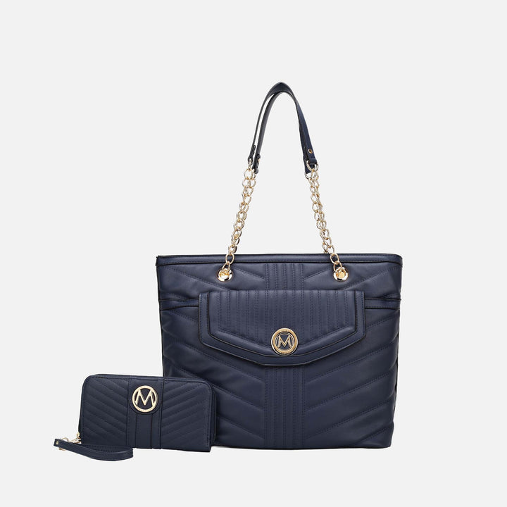 Hunter MKF Collection By Mia K Chiari Tote Bag And Wallet Set