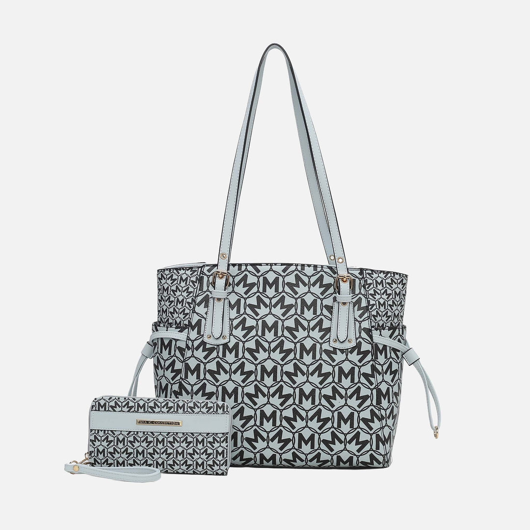 Burgundy MKF Collection By Mia K Pauline Tote Bag And Set