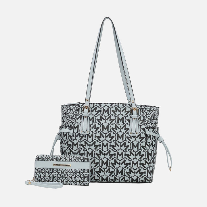 Burgundy MKF Collection By Mia K Pauline Tote Bag And Set