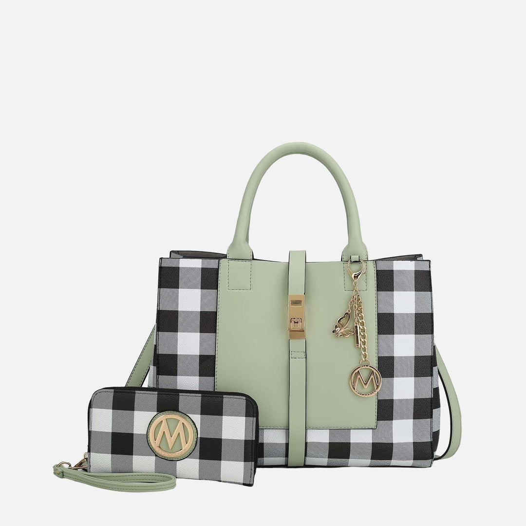 Mint MKF Collection By Mia K Yuliana Shoulder Bag And Set