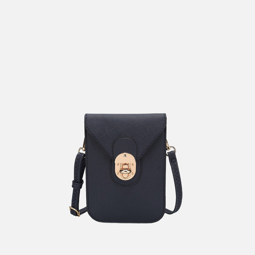 Metallic Rose Gold MKF Collection By Mia K Havana Phone Crossbody Bag