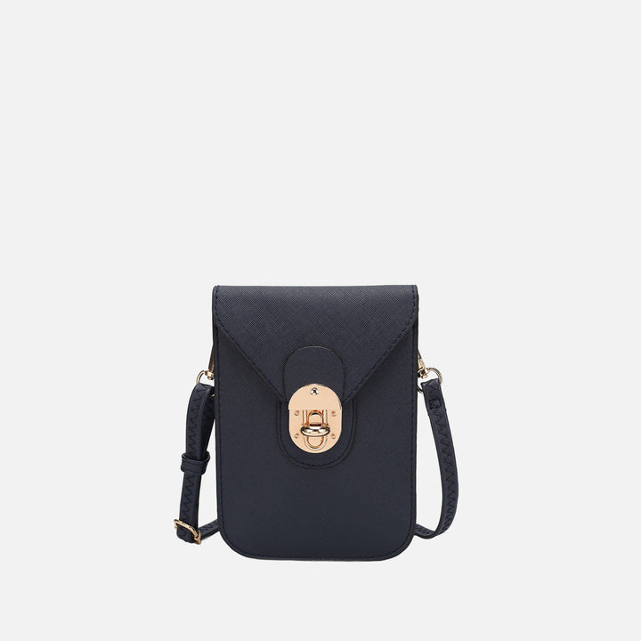 Metallic Rose Gold MKF Collection By Mia K Havana Phone Crossbody Bag