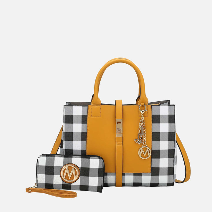 Pink MKF Collection By Mia K Yuliana Shoulder Bag And Set