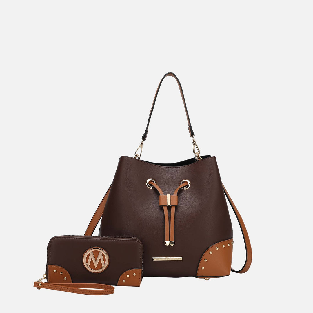 MKF Collection By Mia K Callie Bucket Bag And Wallet Set