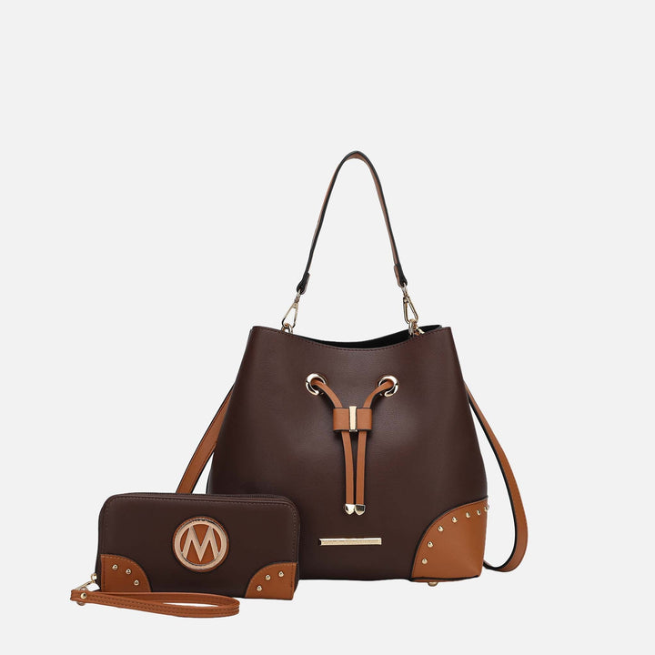 MKF Collection By Mia K Callie Bucket Bag And Wallet Set