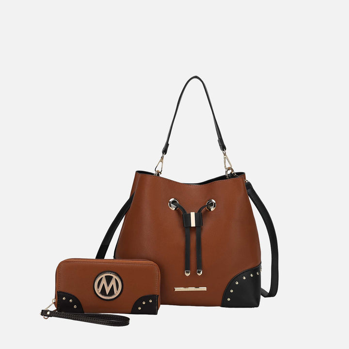 MKF Collection By Mia K Callie Bucket Bag And Wallet Set