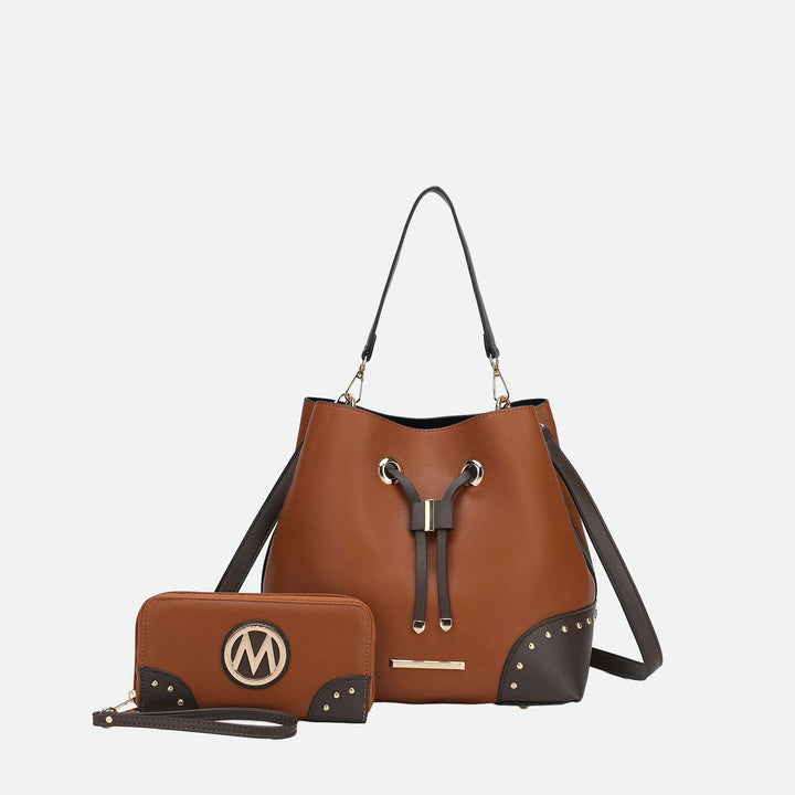 MKF Collection By Mia K Callie Bucket Bag And Wallet Set