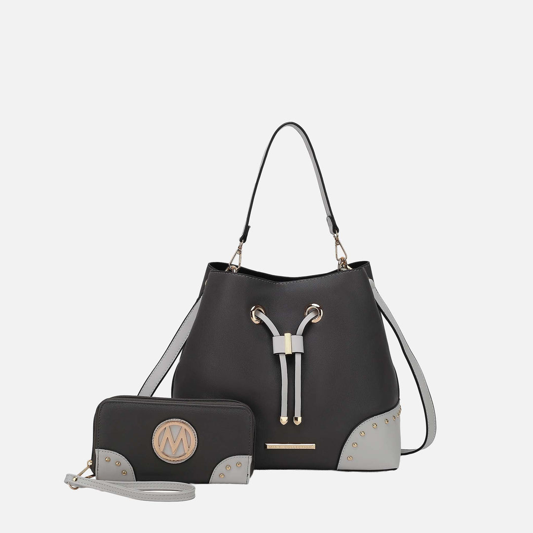 MKF Collection By Mia K Callie Bucket Bag And Wallet Set