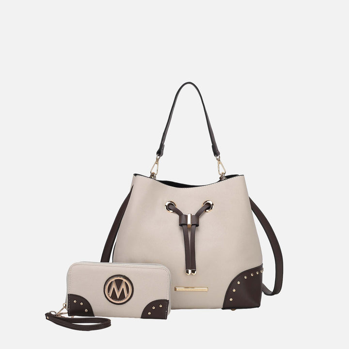 MKF Collection By Mia K Callie Bucket Bag And Wallet Set