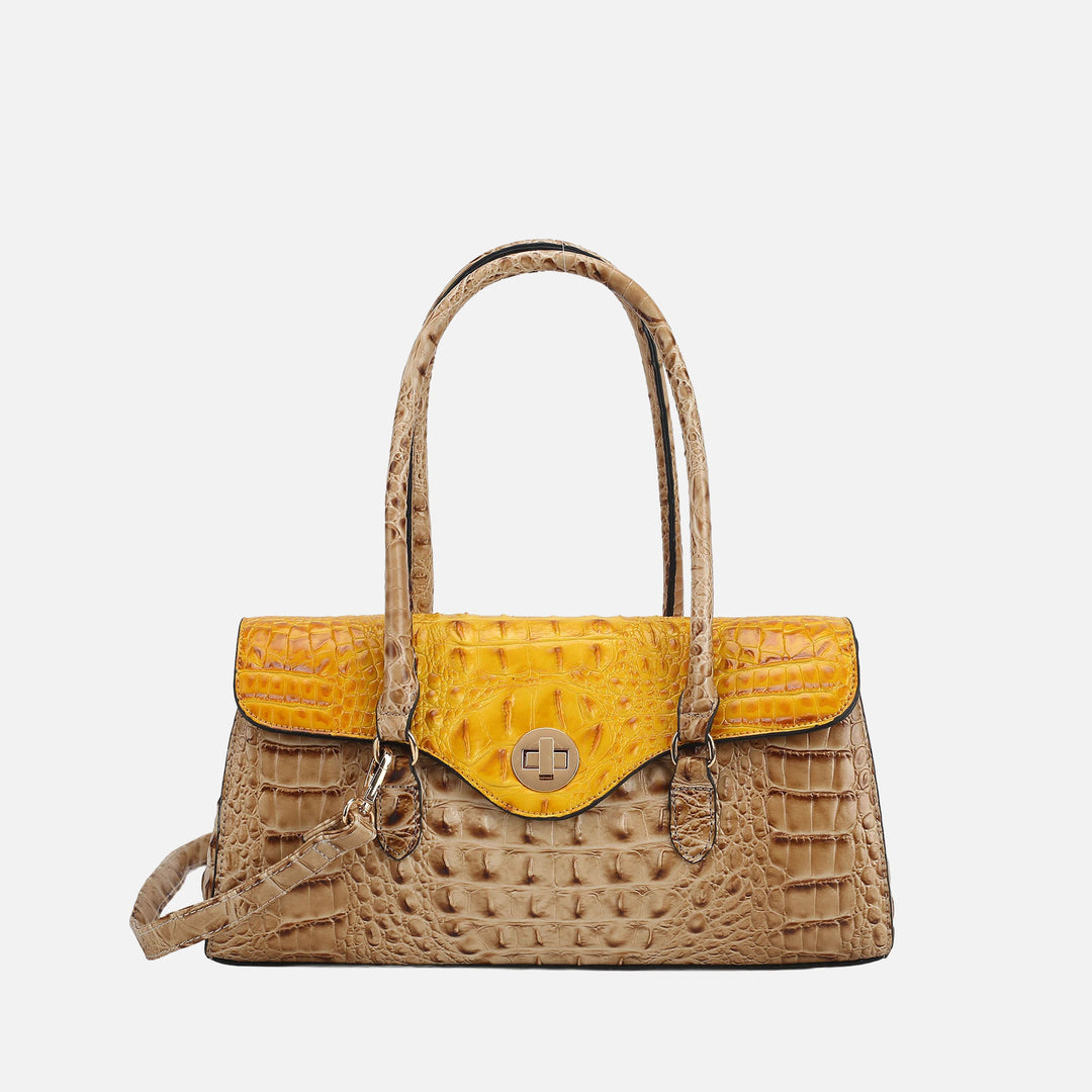MKF Collection By Mia K Liviana Croc Embossed Shoulder Bag