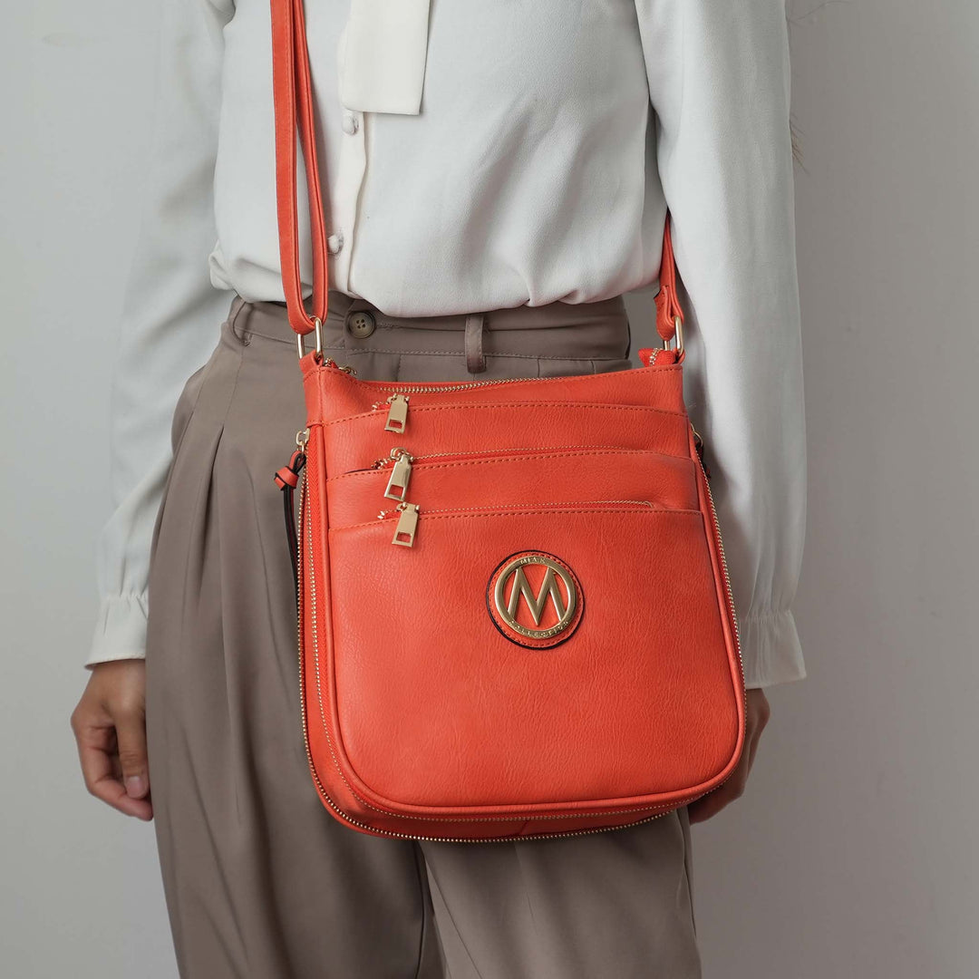 Black MKF Collection By Mia K Salome Expandable Crossbody Bag