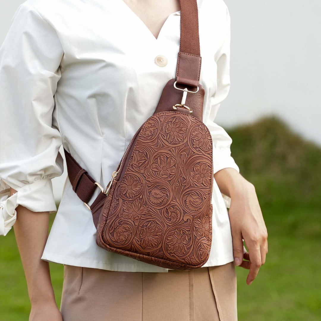 Brown MKF Collection By Mia K Millie Sling Bag