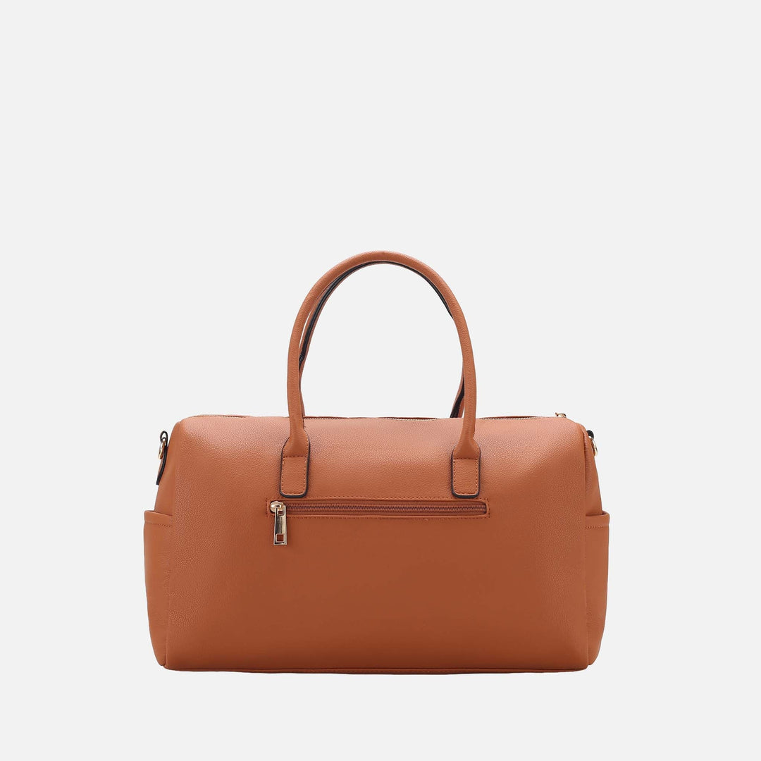 Brown MKF Collection By Mia K Luana Weekender Bag