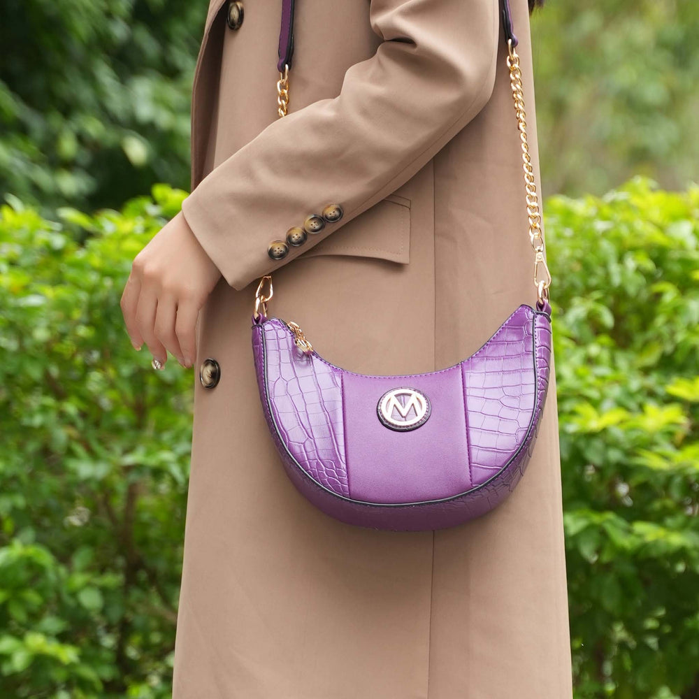Brown MKF Collection By Mia K Amira Embossed Crossbody Bag