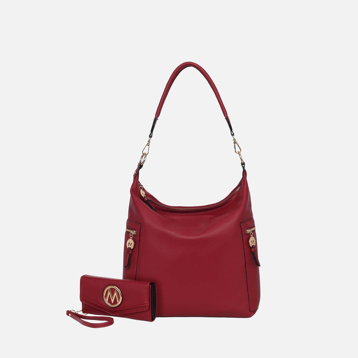 MKF Collection By Mia K Ophelia Hobo Bag And Wallet Set