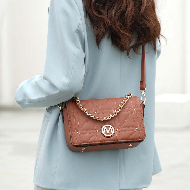 Brown MKF Collection By Mia K Arabella Crossbody Bag