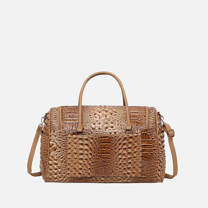 Croco Navy MKF Collection By Mia K Rina Weekender Travel Bag