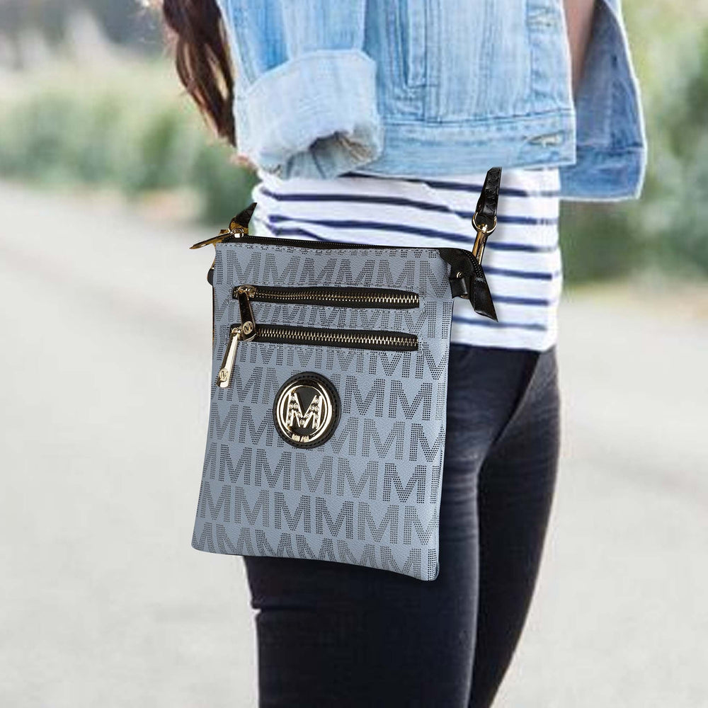 Black MKF Collection By Mia K Gaia Milan Signature Crossbody Bag