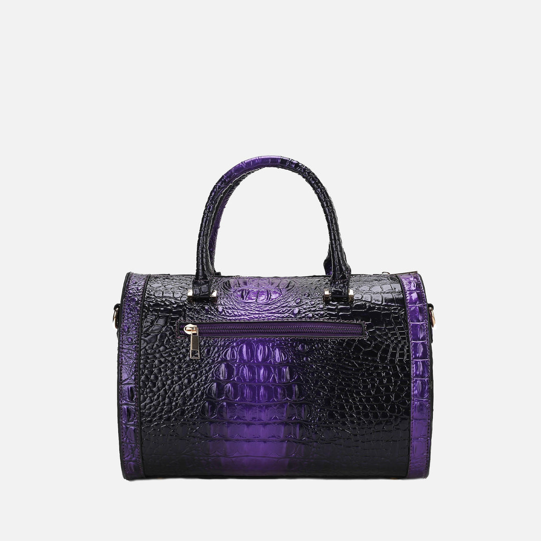 Croco Green MKF Collection By Mia K Usal Croc Satchel Bag