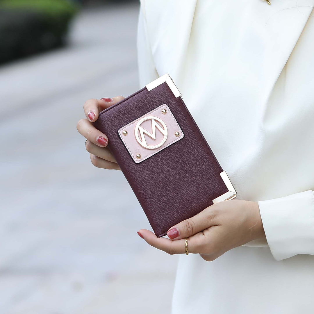 Chocolate MKF Collection By Mia K Darla Wallet And Travel Set
