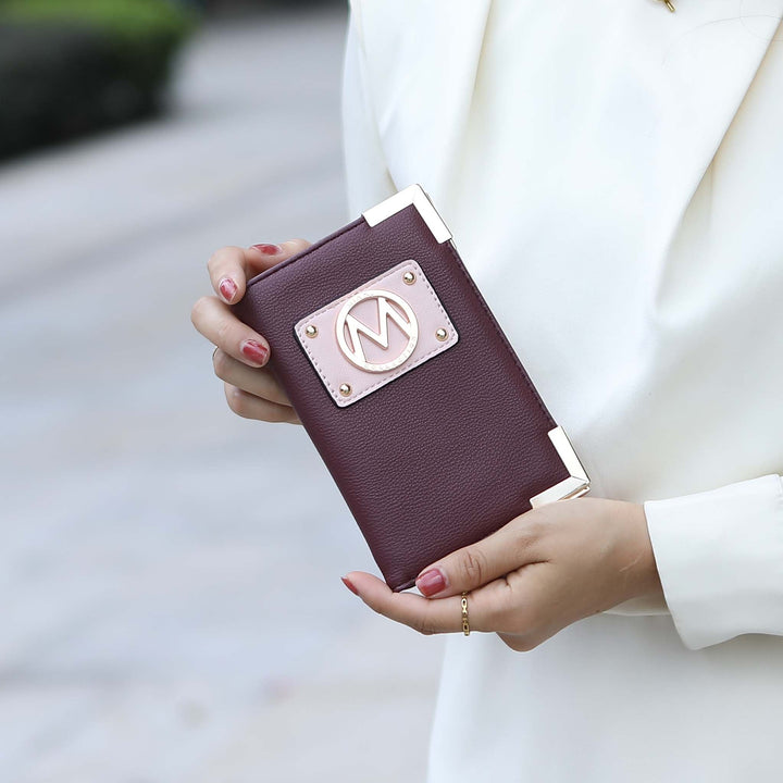 Chocolate MKF Collection By Mia K Darla Wallet And Travel Set