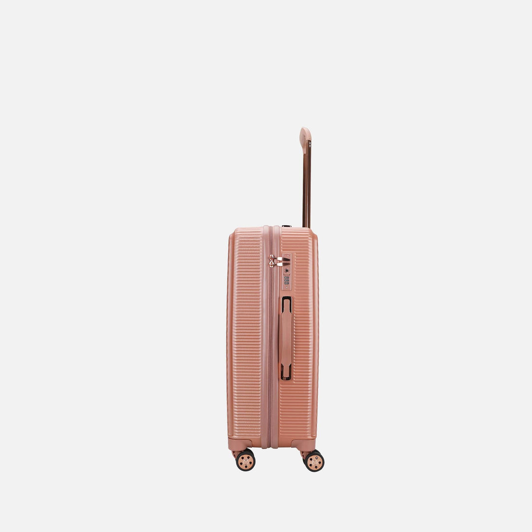 Rose Gold MKF Collection By Mia K Felicity Spinner Luggage Set