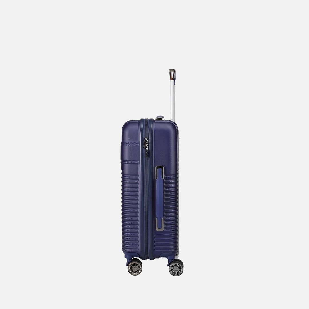 Silver MKF Collection By Mia K Mykonos Carry On Roller And Cosmetic Case Set
