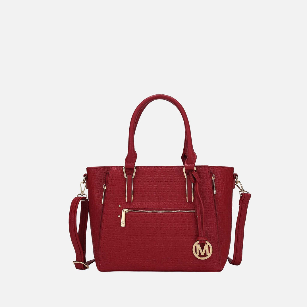 Pewter MKF Collection By Mia K Cairo Signature Shoulder Bag