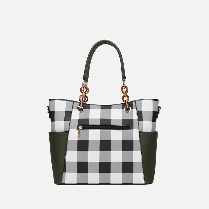 Light Blue MKF Collection By Mia K Bonita Tote Bag And Wallet Set 1