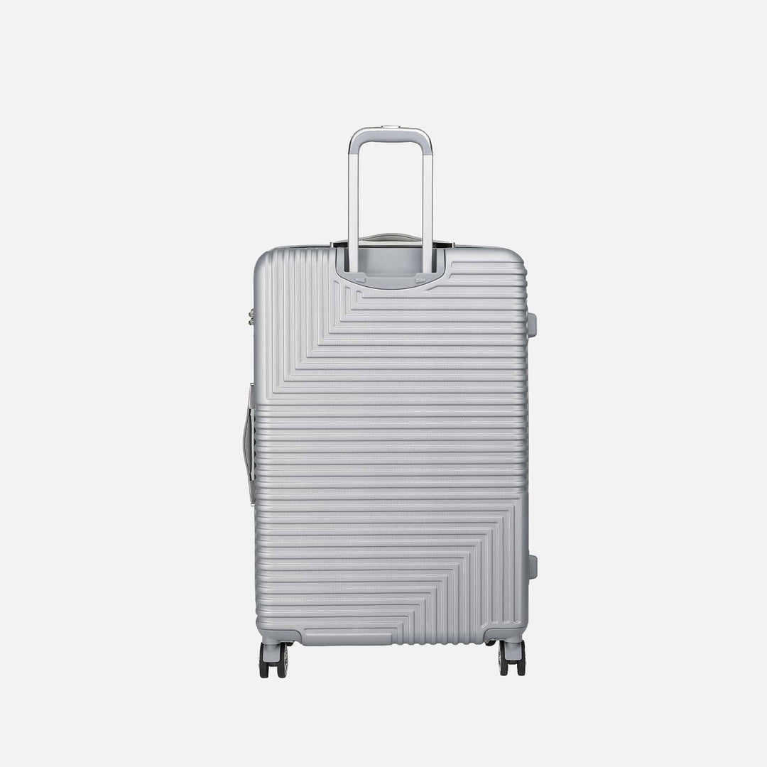 Metallic Rose Gold MKF Collection By Mia K Mykonos Extra Large Spinner Luggage