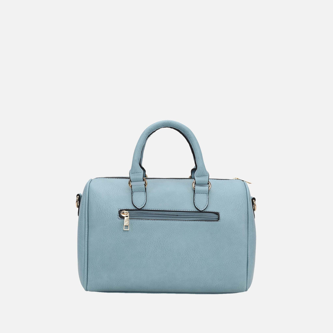 Light Blue MKF Collection By Mia K Lara Shoulder Bag And Set