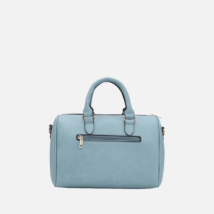 Light Blue MKF Collection By Mia K Lara Shoulder Bag And Set