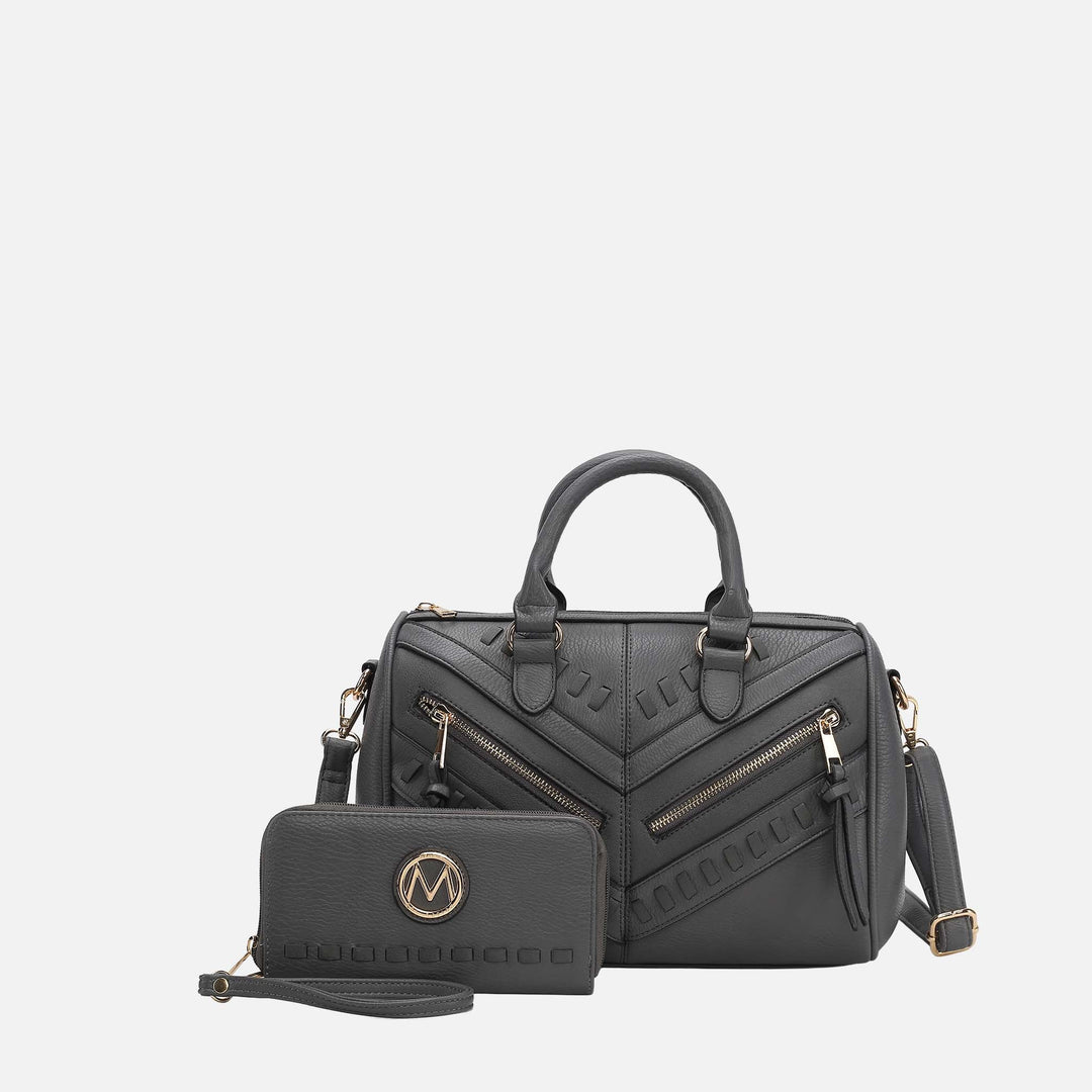 Red MKF Collection By Mia K Lara Shoulder Bag And Set