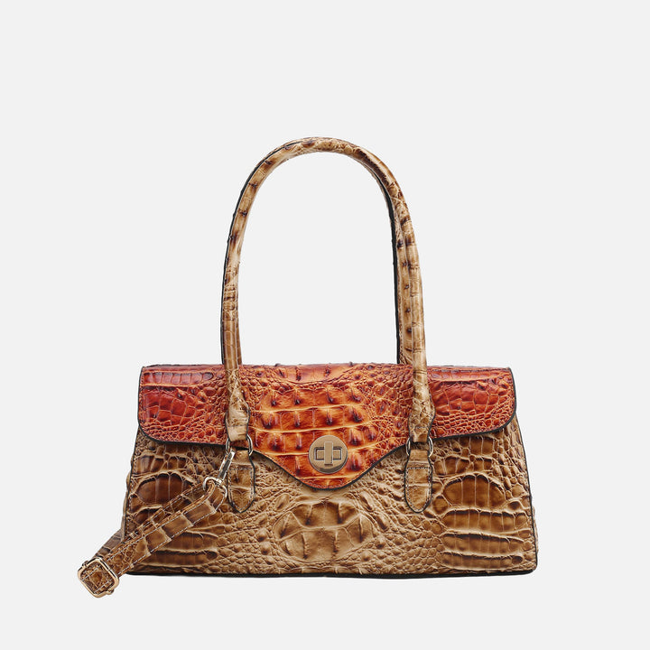MKF Collection By Mia K Liviana Croc Embossed Shoulder Bag