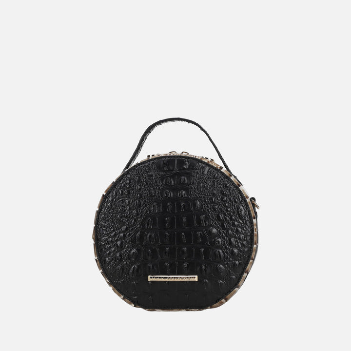 Croco Red MKF Collection By Mia K Ynnari Croc Round Crossbody Bag