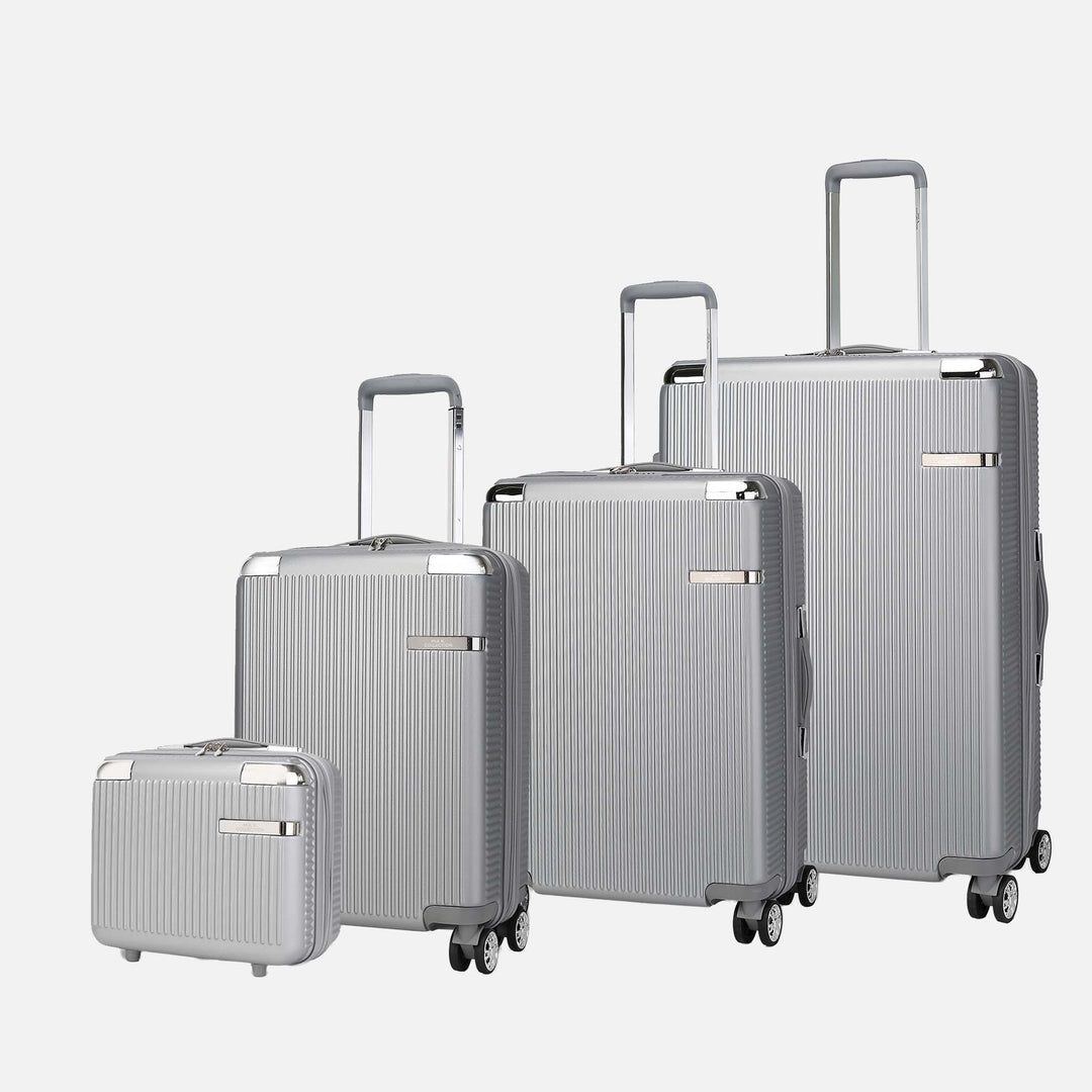 Black MKF Collection By Mia K Tulum Spinner Luggage Set