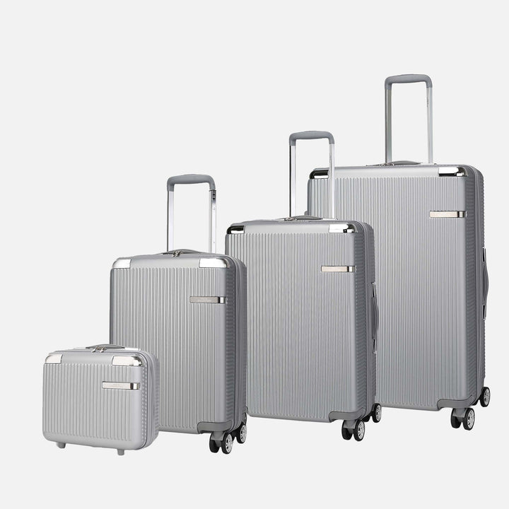 Black MKF Collection By Mia K Tulum Spinner Luggage Set