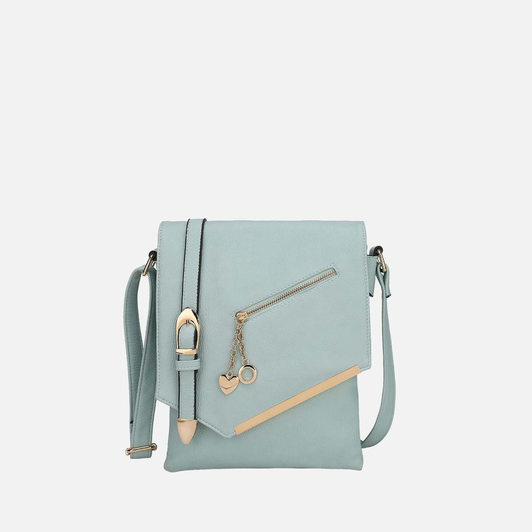 Lavender MKF Collection By Mia K Jasmine Crossbody Bag