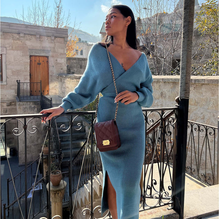 Brown MKF Collection By Mia K Gemma Crossbody Bag