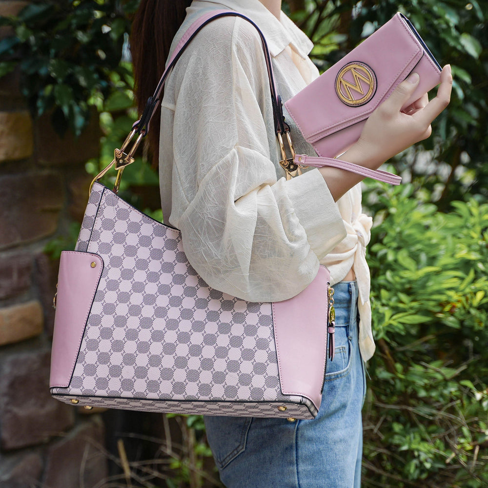 Cognac Brown MKF Collection By Mia K Penelope Shoulder Bag And Set