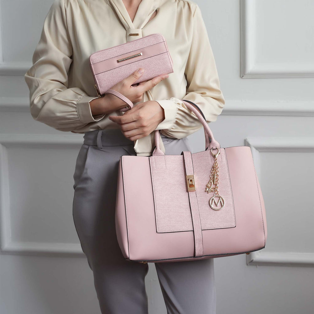 Coffee MKF Collection By Mia K Yola Ii Tote Bag And Wallet Set