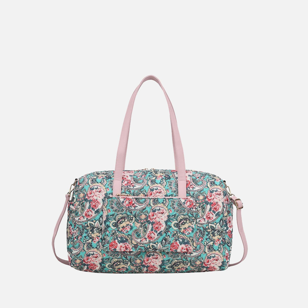 Floral Green MKF Collection By Mia K Khelani Weekender Bag
