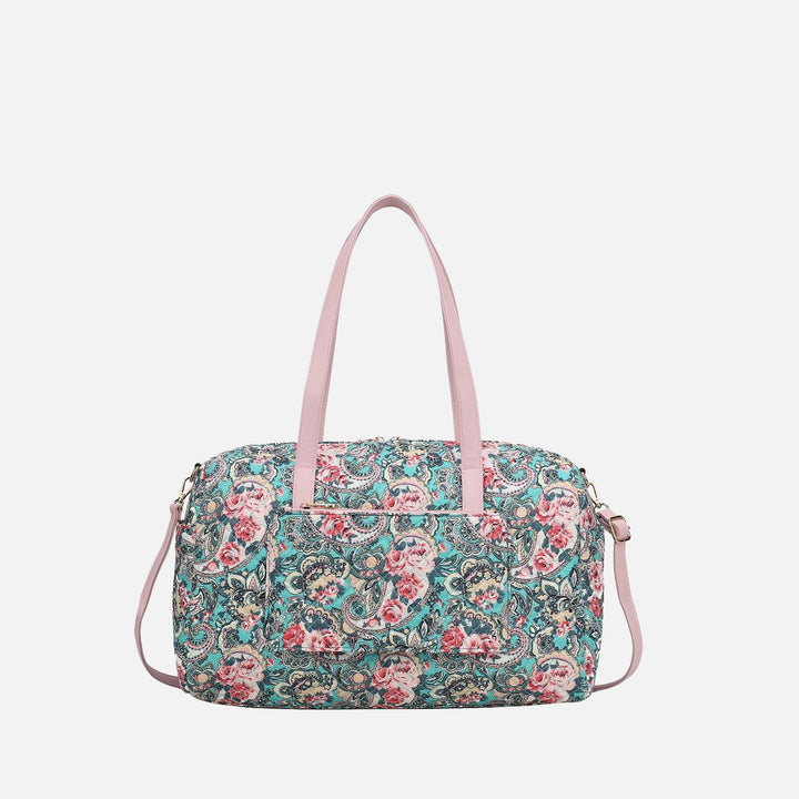 Floral Green MKF Collection By Mia K Khelani Weekender Bag