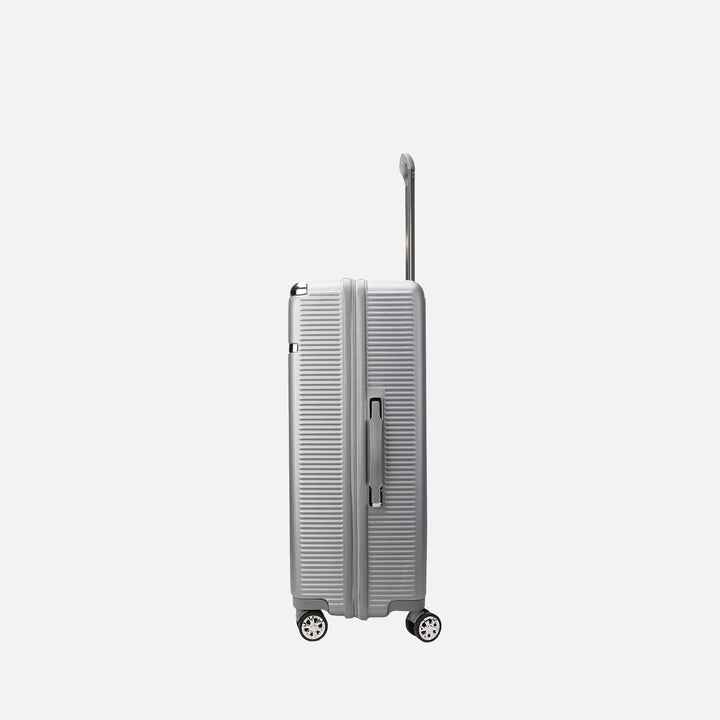 Silver MKF Collection By Mia K Tulum Extra Large Spinner Luggage