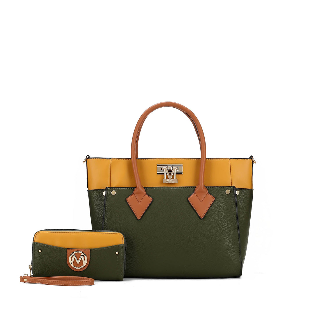 Wine MKF Collection By Mia K Brynlee Tote Bag And Set