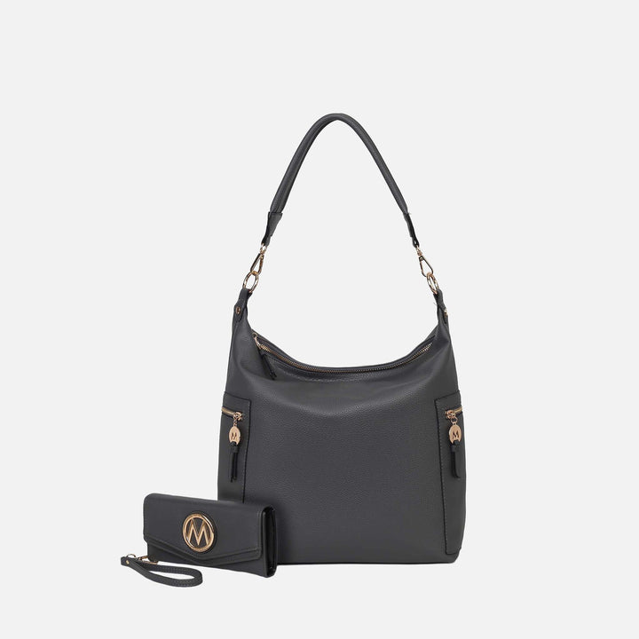 MKF Collection By Mia K Ophelia Hobo Bag And Wallet Set