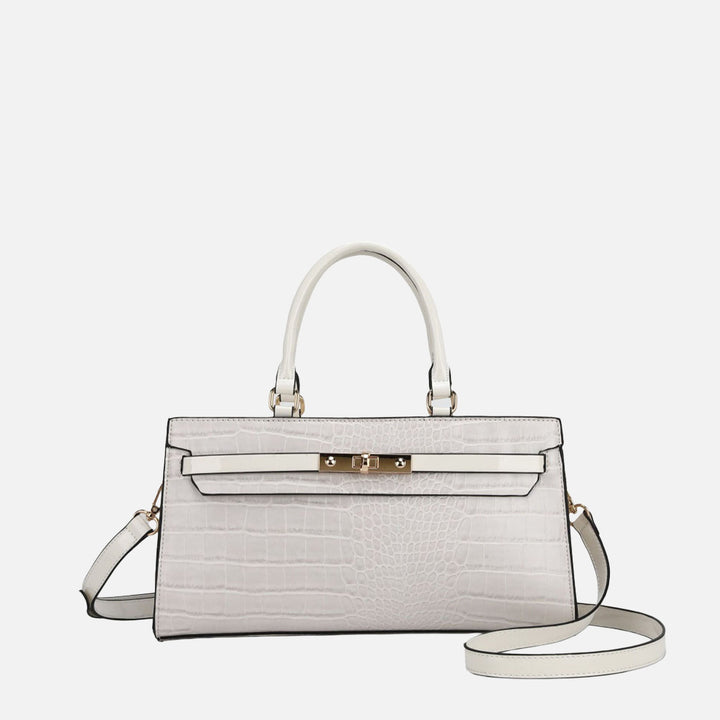 White MKF Collection By Mia K Colby Satchel Bag