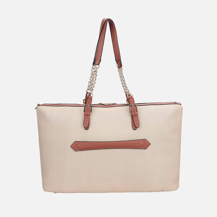 Dark Beige MKF Collection By Mia K Zephyra Weekender Bag