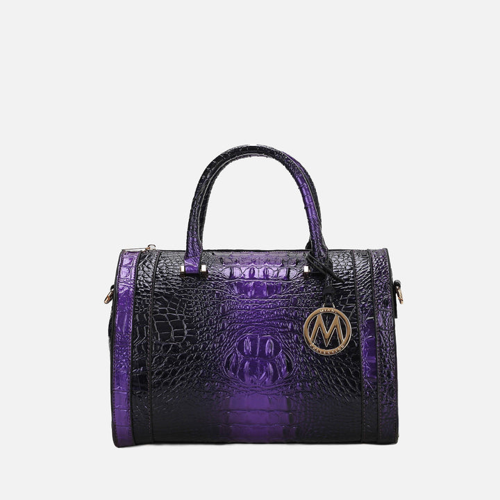 MKF Collection By Mia K Usal Croc Satchel Bag