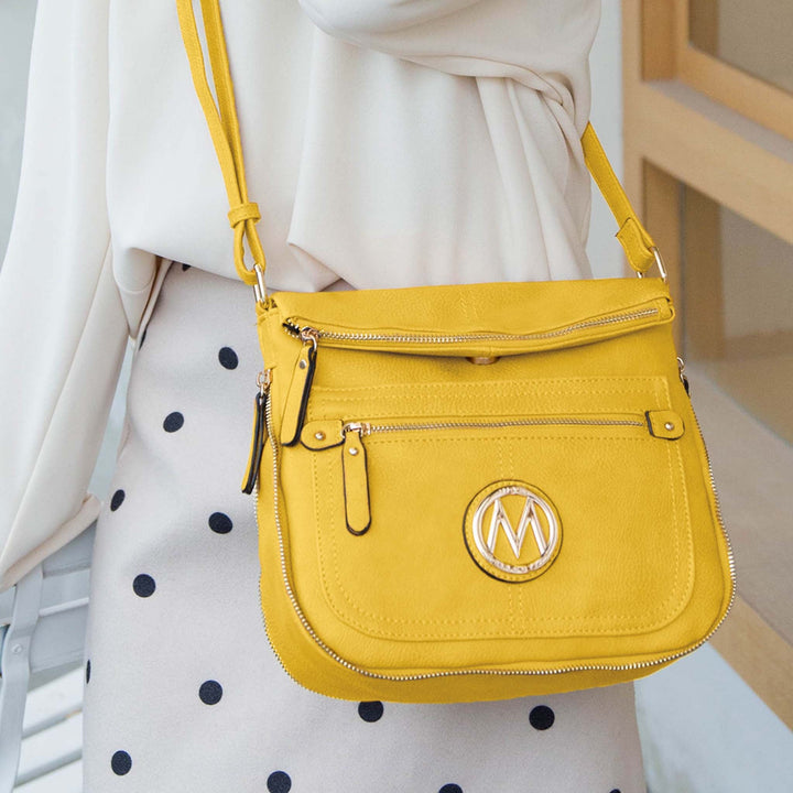 Beige MKF Collection By Mia K Luciana Crossbody Bag